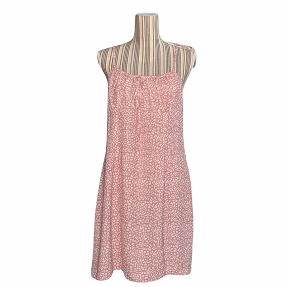 Allover Print Tie Shoulder Knot Front Slip Dress - Picture 2 of 11